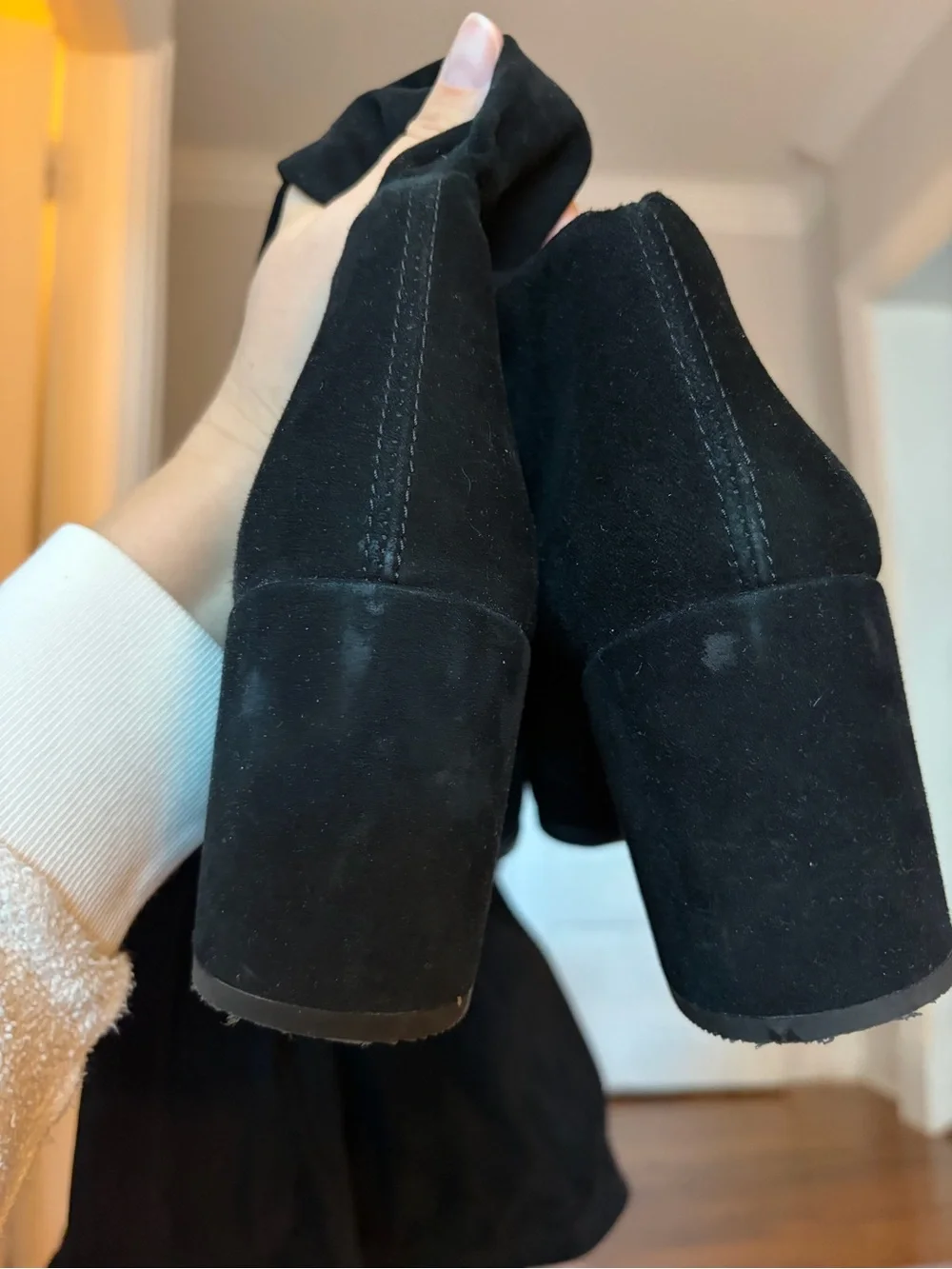 Stuart Weitzman Tieland Black Suede Over-the-Knee Boot
